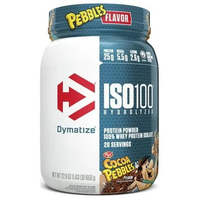 Dymatize ISO100 Hydrolyzed Whey Isolate Protein Powder Pebbles 650g